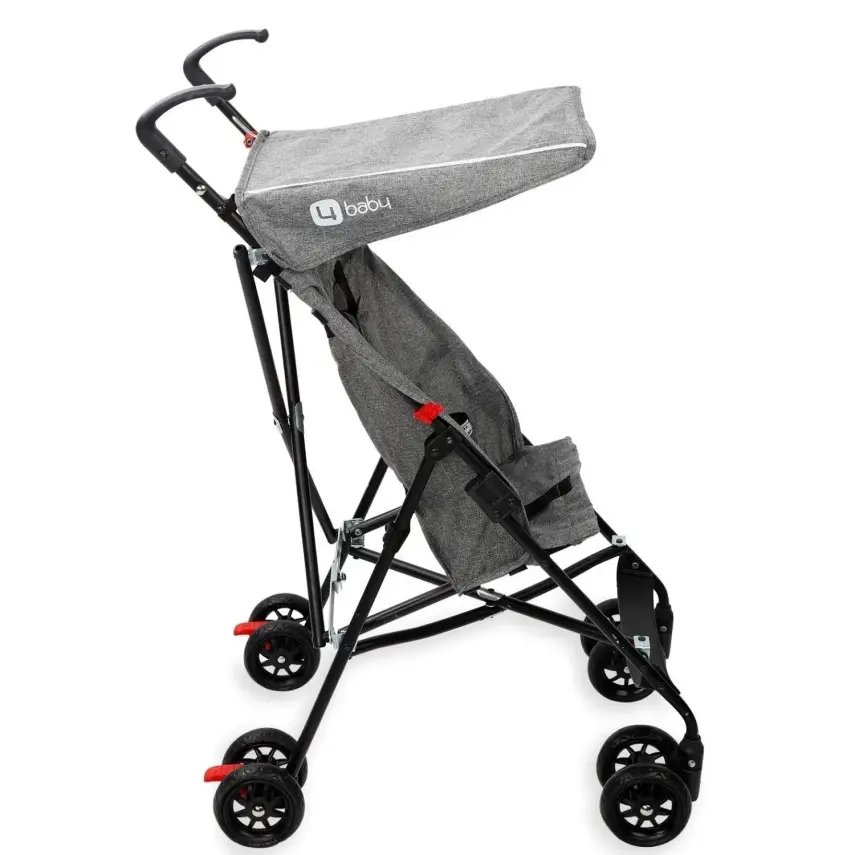4 Baby Eko Baston Bebek Arabası Siyah - 2