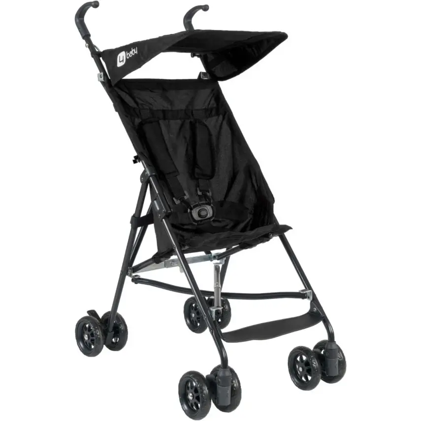 4 Baby Eko Baston Bebek Arabası Siyah - 1