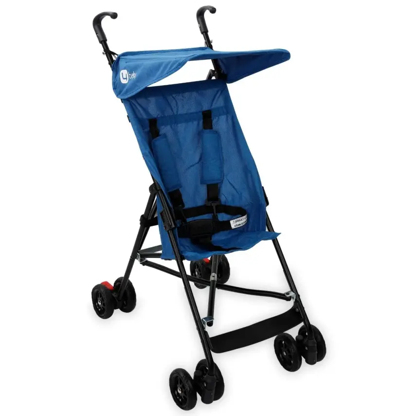 4 Baby Kolay Katlanabilen Eko Baston Bebek Arabası Mavi - 1