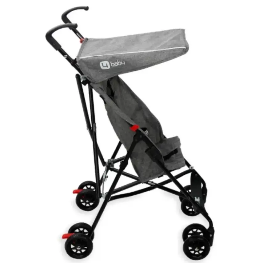 4 Baby Kolay Katlanabilen Eko Baston Bebek Arabası Pembe - 2