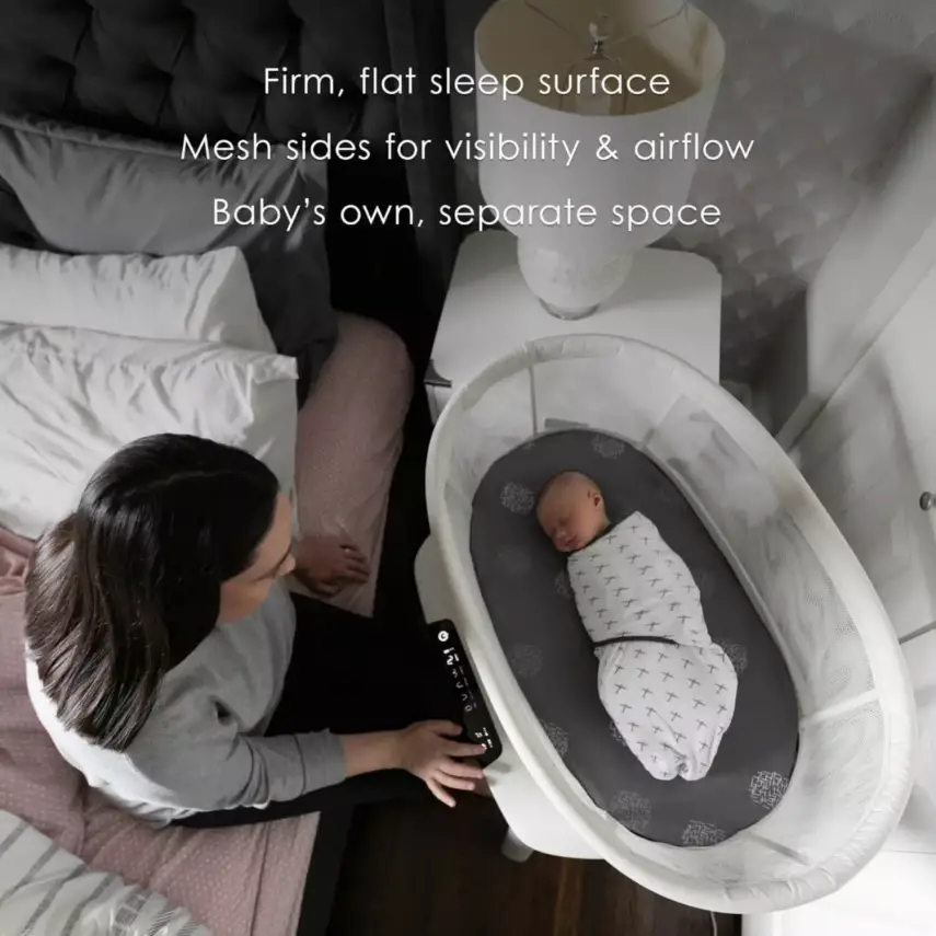 4moms Mamaroo Sleep Bassinet Grey - 3