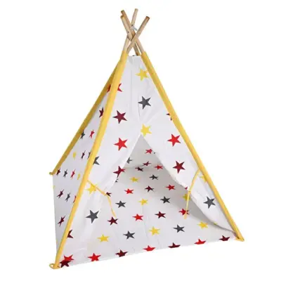 Ahşap Kızılderili Oyun Çadırı Stars - 2