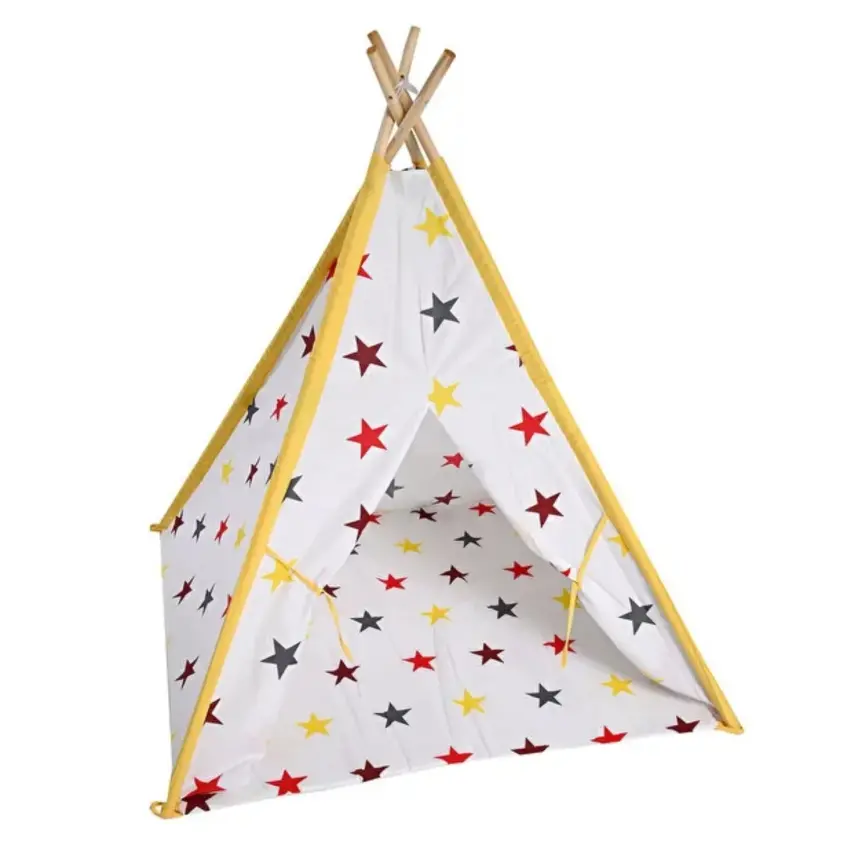 Ahşap Kızılderili Oyun Çadırı Stars - 2