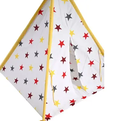 Ahşap Kızılderili Oyun Çadırı Stars - 4