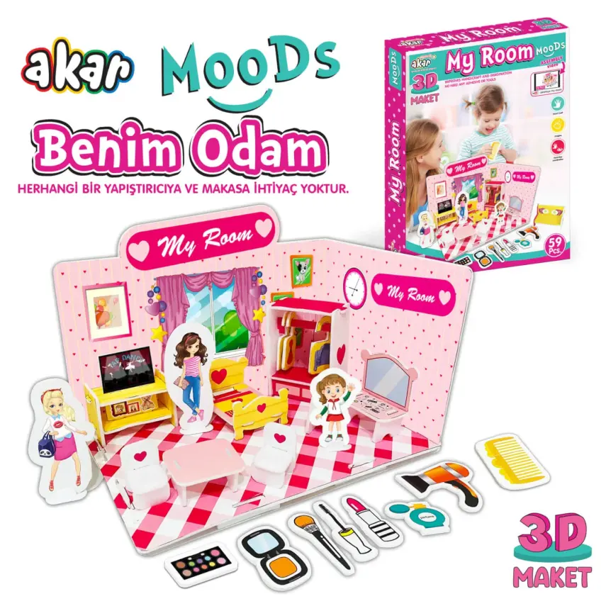 Akar Moods Benim Odam 3D Maket - 3