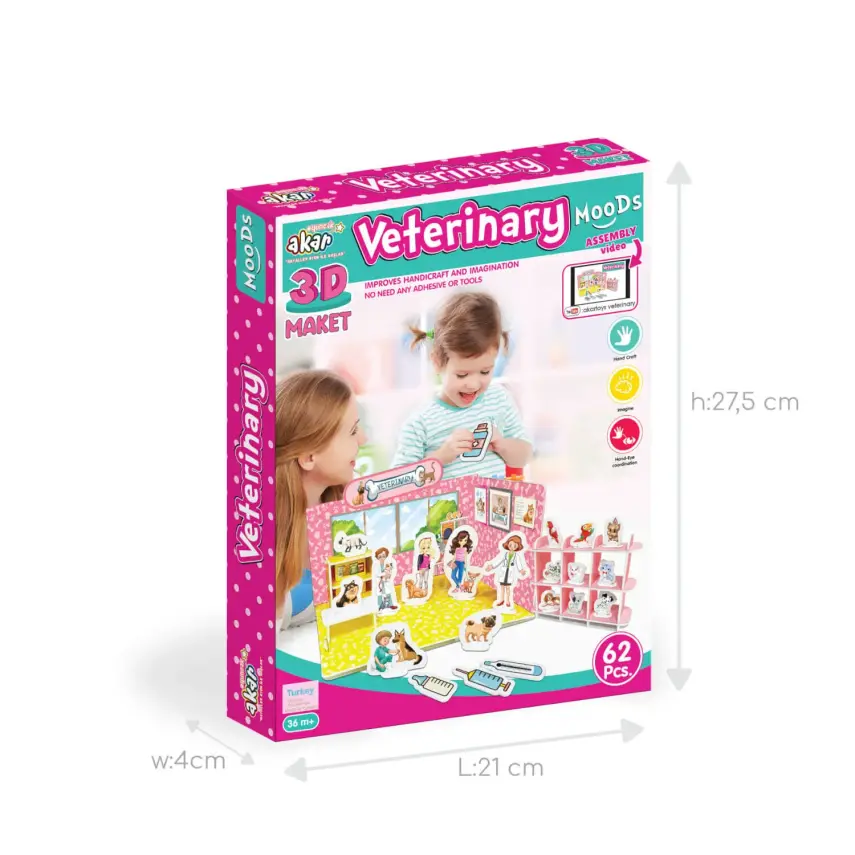 Akar Moods Veteriner 3D Maket - 3