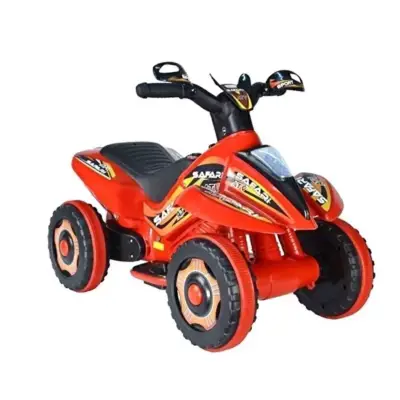 Akülü Atv Müzikli ve Led Işıklı 6V Safari Kırmızı