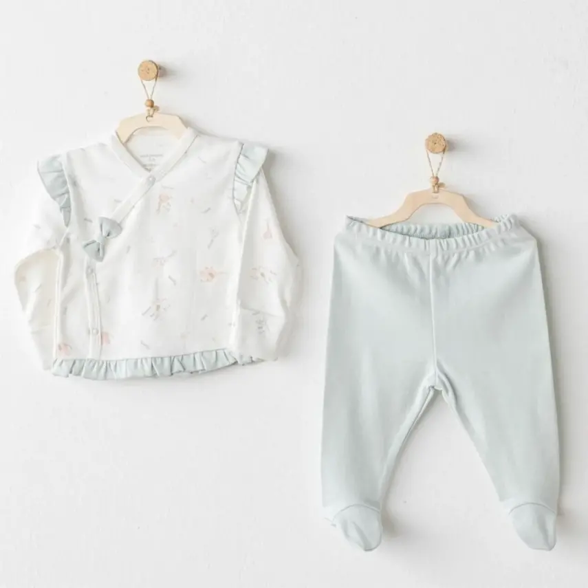 Andy Wawa 2Li Bebek Zıbın Takımı Love Family Mint Unisex - 1