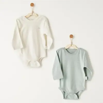 Andy Wawa Erkek Body 2li Mummy S Snuglgle Saurus Gri - 4