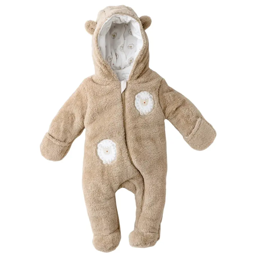 Andy Wawa Erkek Kozmonot Pramsuit Welsoft Tinny S Sheeps Bej - 1