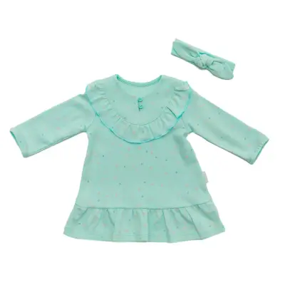 Andy Wawa Kız Elbise Bant Takım Home Sweet Home Mint (1)