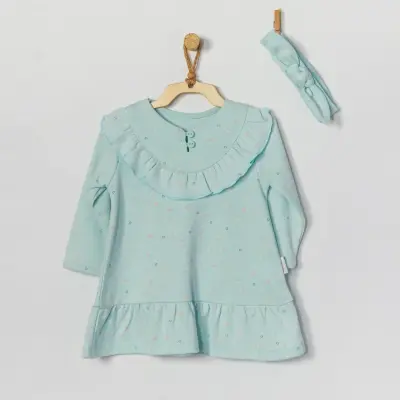 Andy Wawa Kız Elbise Bant Takım Home Sweet Home Mint - 3