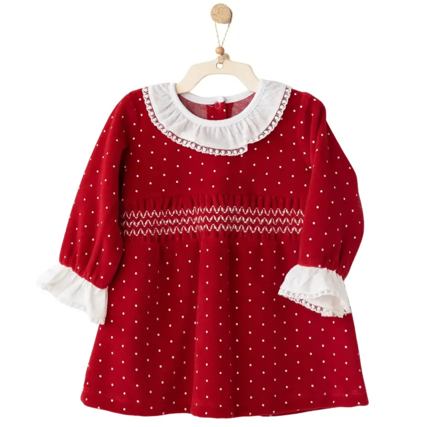 Andy Wawa Kız Elbise Bant Takım Party Kırmızı - 7