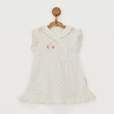 Andy Wawa Kız Elbise Mermaid Ekru