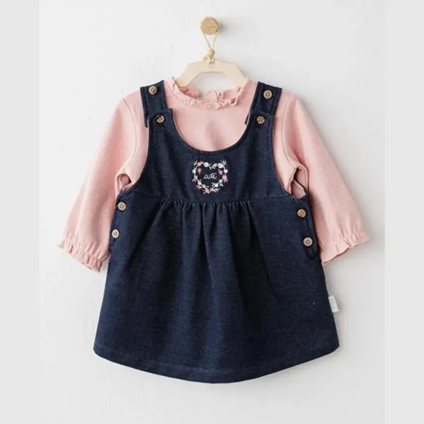 Andy Wawa Kız Elbise Takım Mon Petit Amour Denim - 3