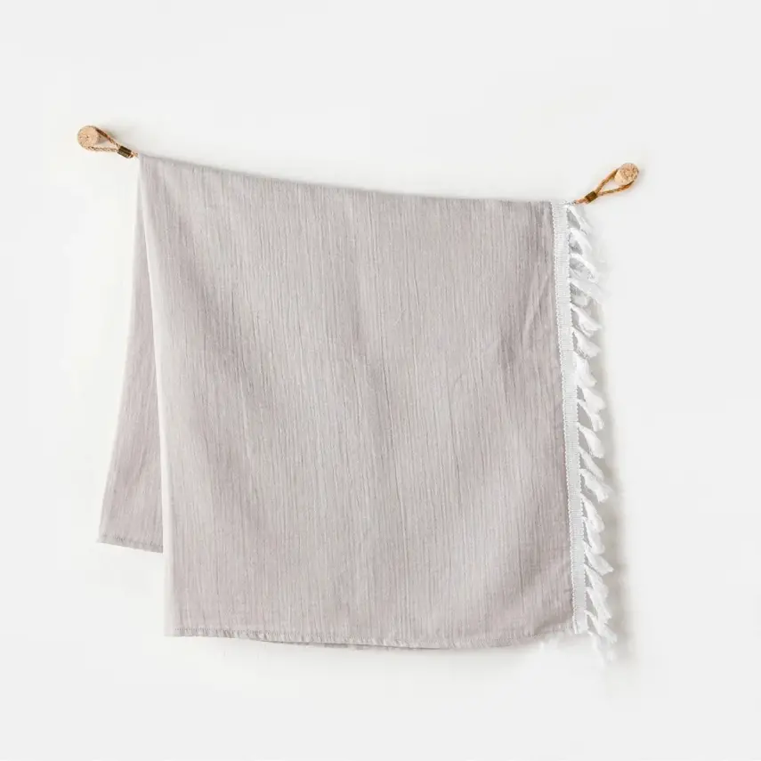 Andy Wawa Müslin Bebek Battaniye Ocean Is My Happy Place 100X120 Cm Gri - 1