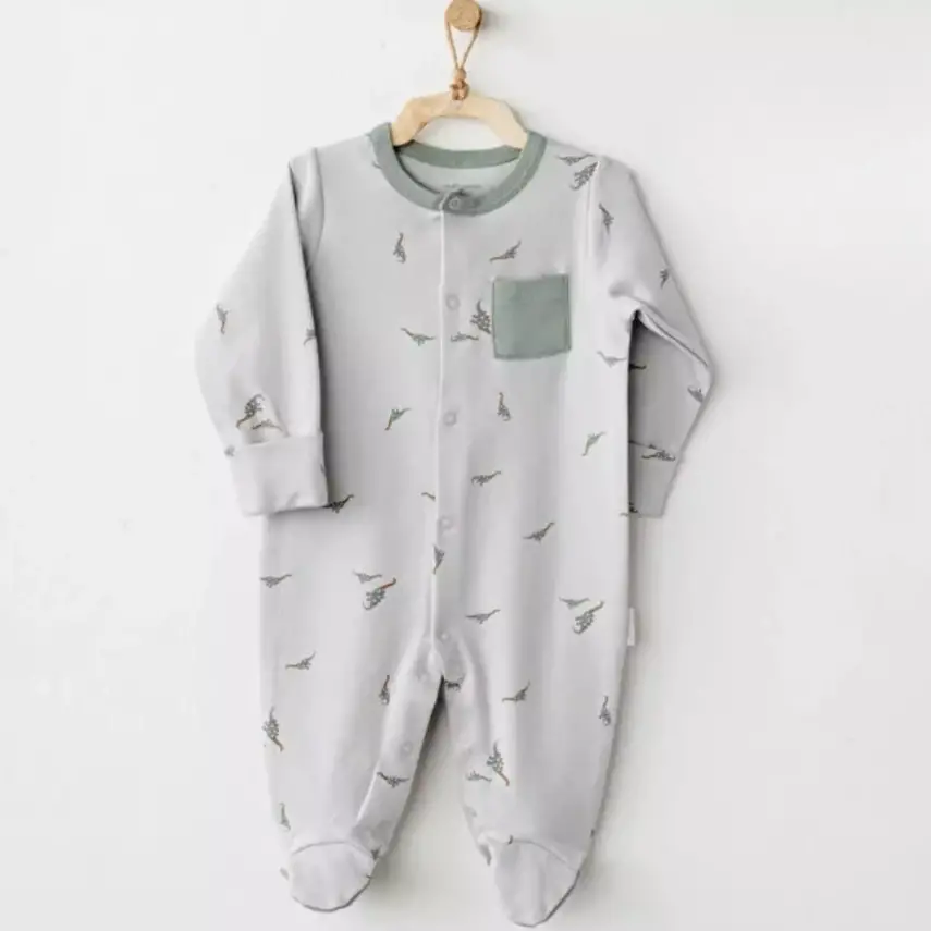 Andy Wawa Tulum Şapka Takım Mummy S Snuglgle Saurus Yeşil - 2