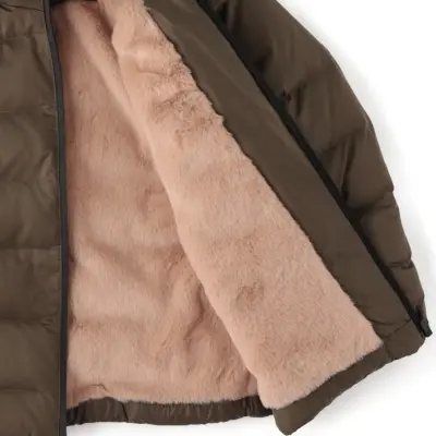 Angeltouch Erkek Su Geçirmez Kaz Tüyü Kaban Haki - 8