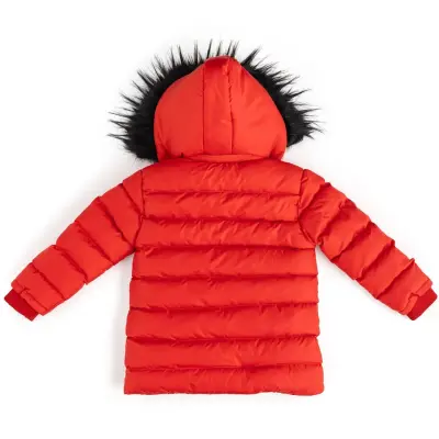 Angeltouch Kız Su Geçirmez Kaban Z Desen Kırmızı - 7