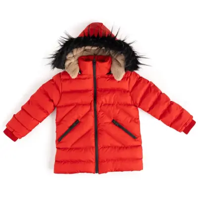 Angeltouch Kız Su Geçirmez Kaban Z Desen Kırmızı - 14