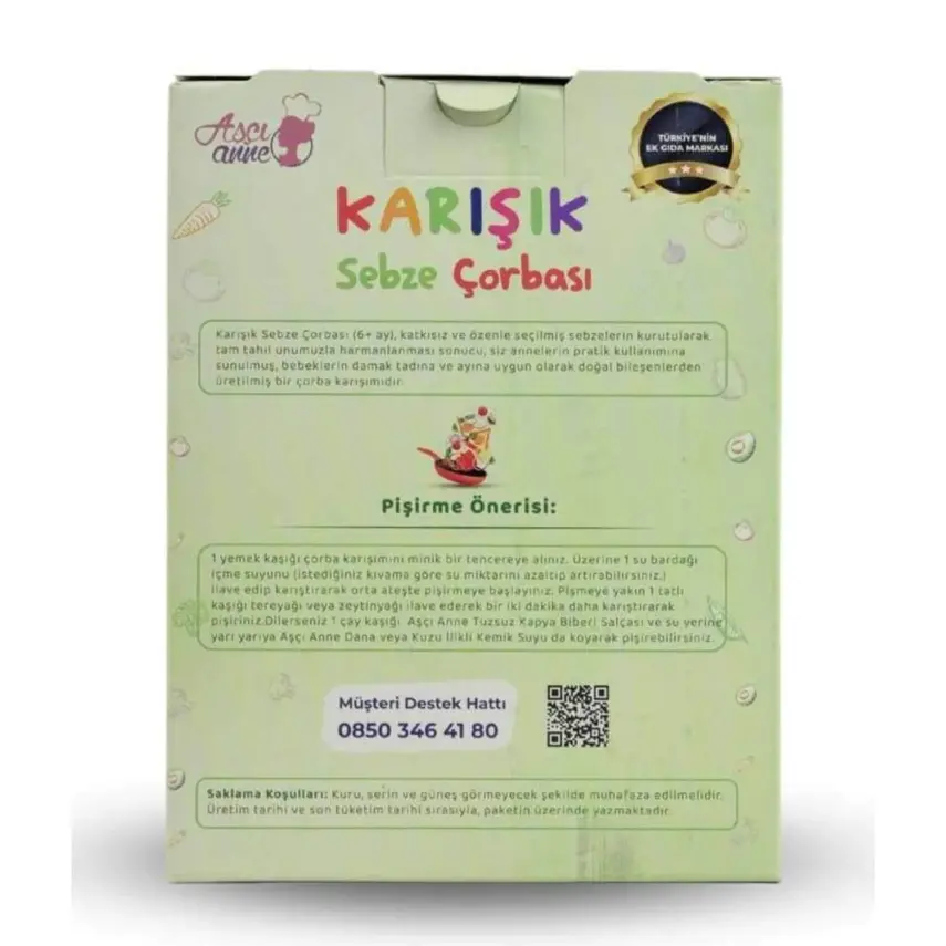Aşçı Anne Karışık Sebzeli Çorba 150 gr - 2