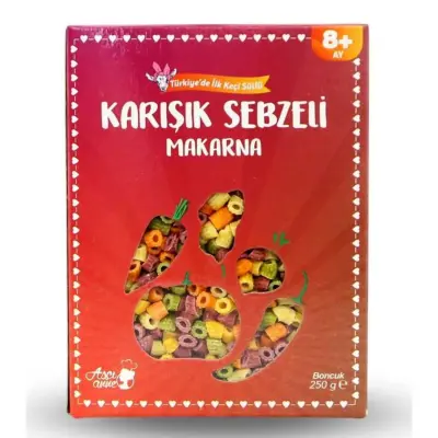 Aşçı Anne Karışık Sebzeli Makarna Boncuk 250 gr