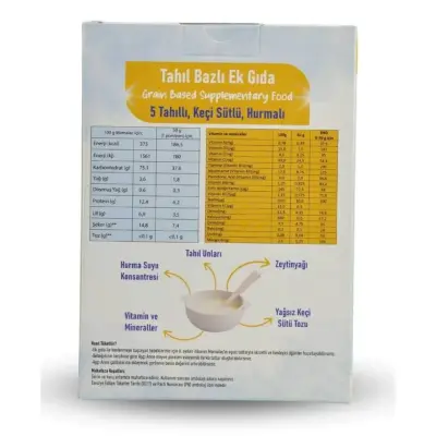 Aşçı Anne Mamalac 5 Tahıllı Keçi Sütlü Hurmalı Kaşık Maması 200 gr - 2