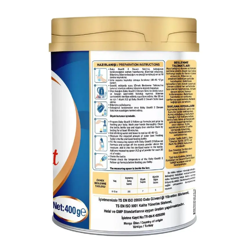 Baby Goat 2 Keçi Devam Sütü Maması 400 gr - 2