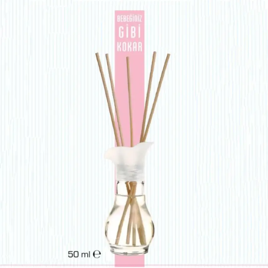 Baby Mall Bambu Çubuklu Oda Parfümü 50ml Pembe  - 2