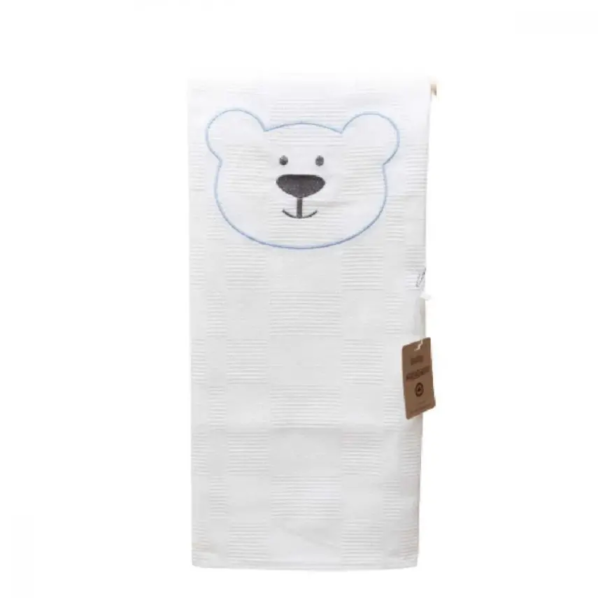 Baby Mammas Pike Beyaz - Mavi Pandalı 80x90cm - 1
