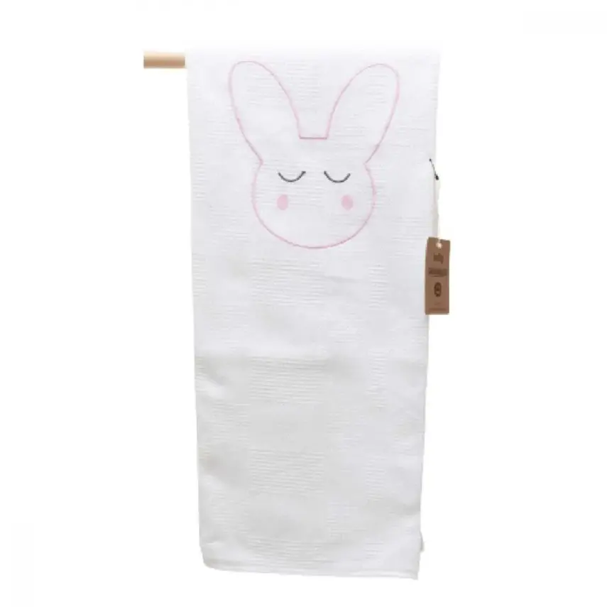 Baby Mammas Pike Beyaz - Pembe Tavşanlı 80x90cm - 1