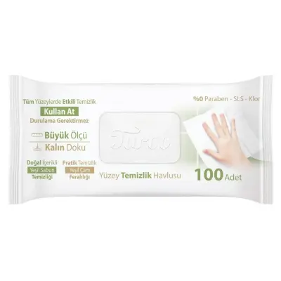 Baby Turco Doğadan Yüzey Temizlik Havlusu 100lü - 2