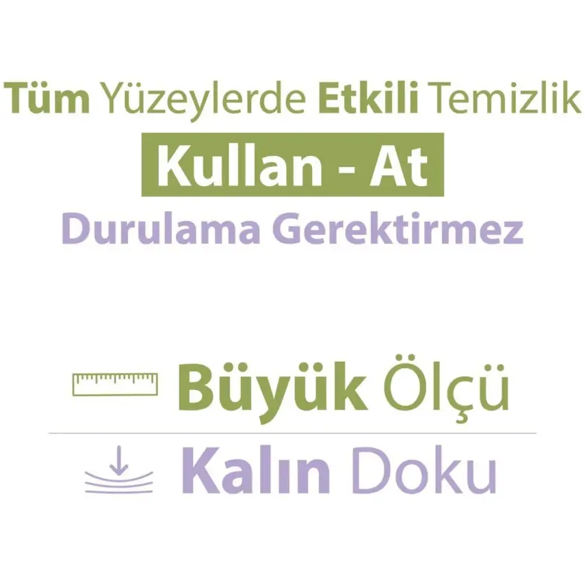 Baby Turco Doğadan Yüzey Temizlik Havlusu 100lü - 4