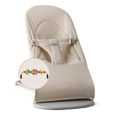 Babybjörn Balance Soft Ana Kucağı Oyuncaklı Woven Jersey Tri-Fabric Light Beige