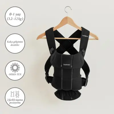 Babybjörn Kanguru Mini Woven Black (1)