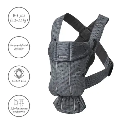 Babybjörn Kanguru Mini Mesh Anthracite - 2