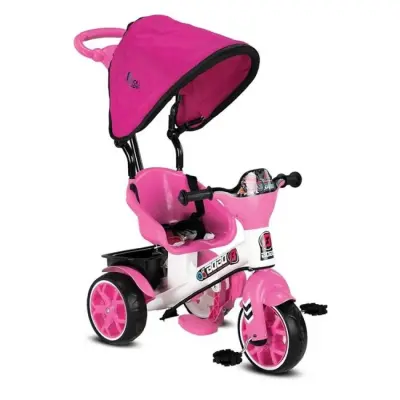 Babyhope Bobo Tenteli İtmeli Bisiklet Pembe 