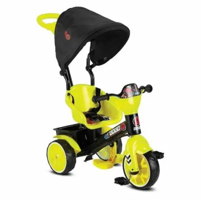 Babyhope Bobo Tenteli İtmeli Bisiklet Sarı 
