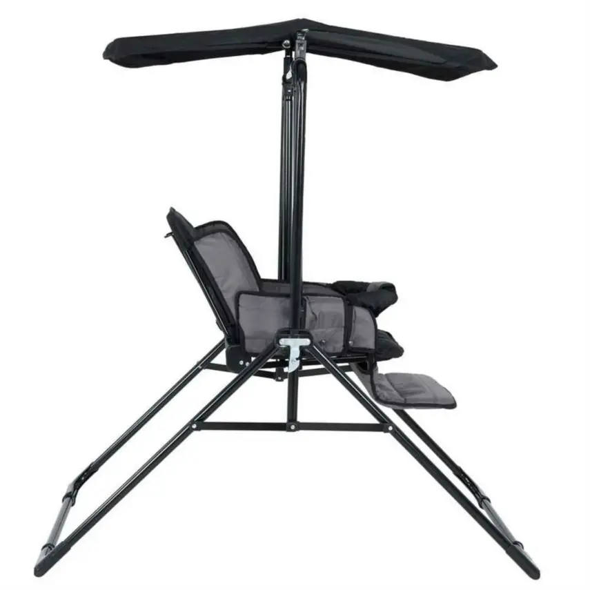 Babyhope Yatarlı Salıncak Kırçıllı Gri - 2