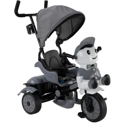 Babyhope Yupi Triycle Lüx Üç Tekerlikli Bisiklet Gri
