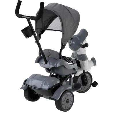 Babyhope Yupi Triycle Lüx Üç Tekerlikli Bisiklet Gri (1)
