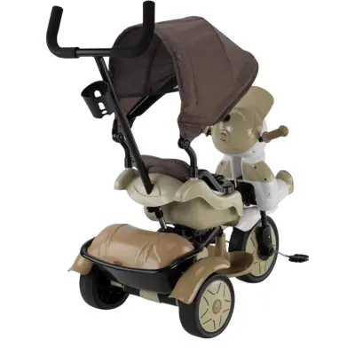 Babyhope Yupi Triycle Lüx Üç Tekerlikli Bisiklet Kahve (1)