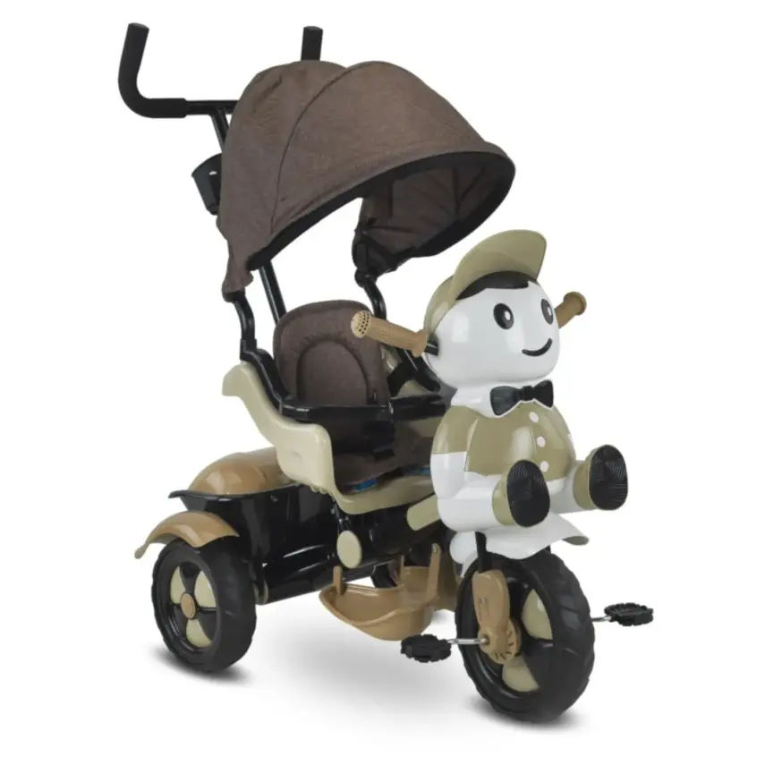 Babyhope Yupi Triycle Üç Tekerlikli Bisiklet Kahve - 1