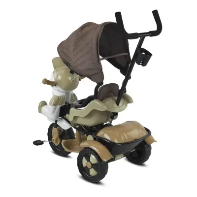 Babyhope Yupi Triycle Üç Tekerlikli Bisiklet Kahve - 3