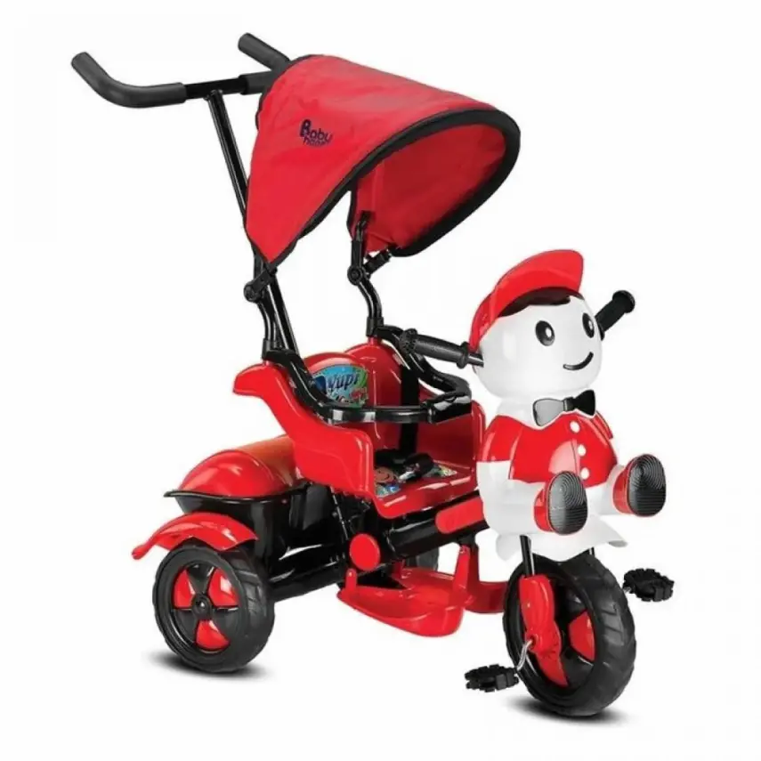 Babyhope Yupi Triycle Üç Tekerlikli Bisiklet Kırmızı-Beyaz - 1