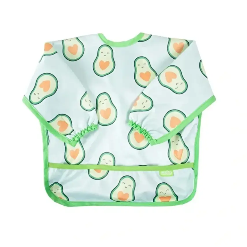 Babyjem Baskılı BLW Kollu Mama Önlüğü Avokado Desenli - 2