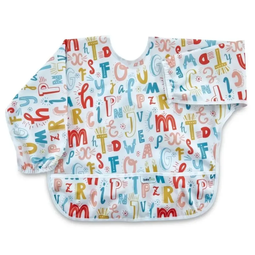 Babyjem Baskılı BLW Kollu Mama Önlüğü Balon Desenli - 1