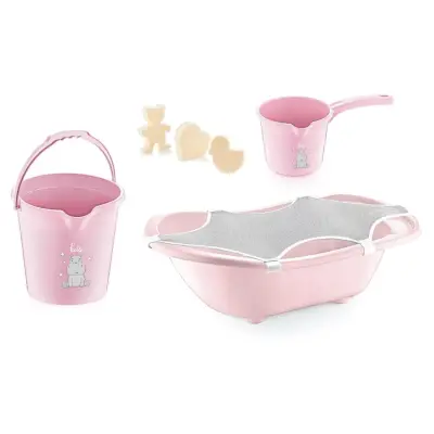 Babyjem Bebek Banyo Seti 5 Parça Mat Pembe 