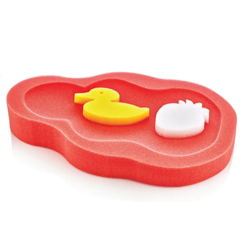 Babyjem Bebek Küvet Süngeri (Banyo Süngeri Hediyeli) Kırmızı - 1