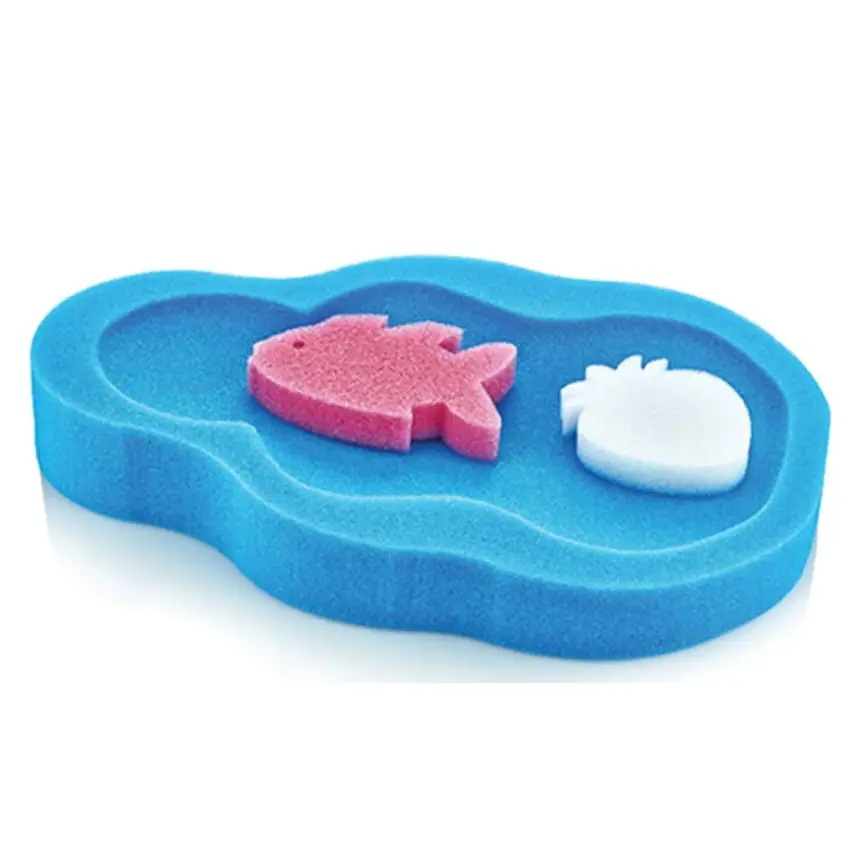 Babyjem Bebek Küvet Süngeri (Banyo Süngeri Hediyeli) Mavi - 1